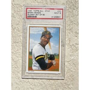 1987 Topps All-Star Glossy Set Of 60 Barry Bonds #30 Baseball Graded 9 81249841